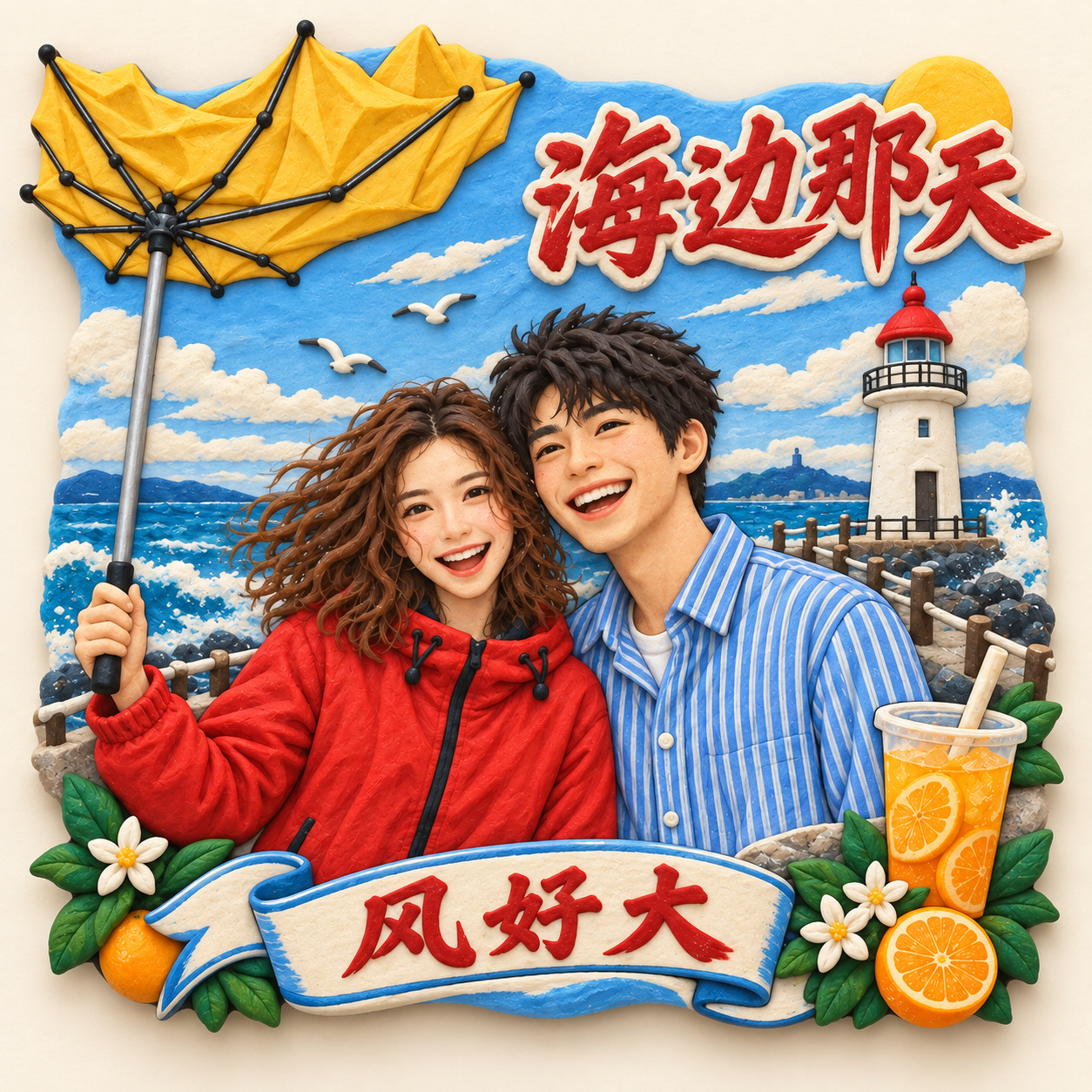 软陶风概念效果,非实物摄影,也不是工厂开模文件。