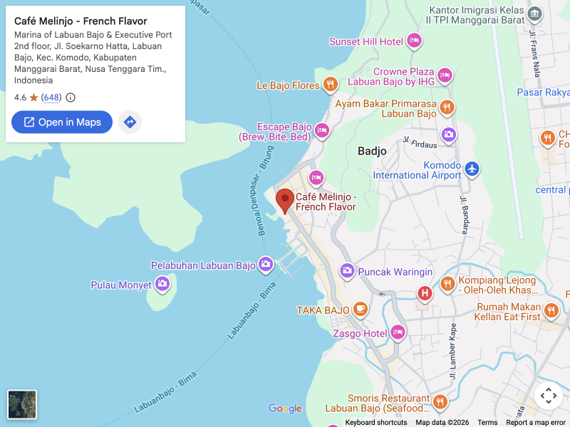 Café Melinjo - French Flavor · Google Maps 位置图