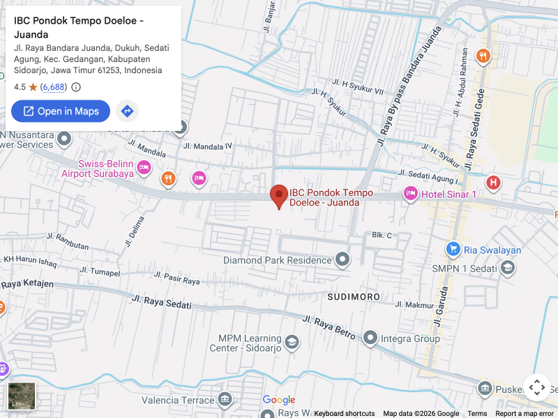 IBC Pondok Tempo Doeloe - Juanda · Google Maps 位置图