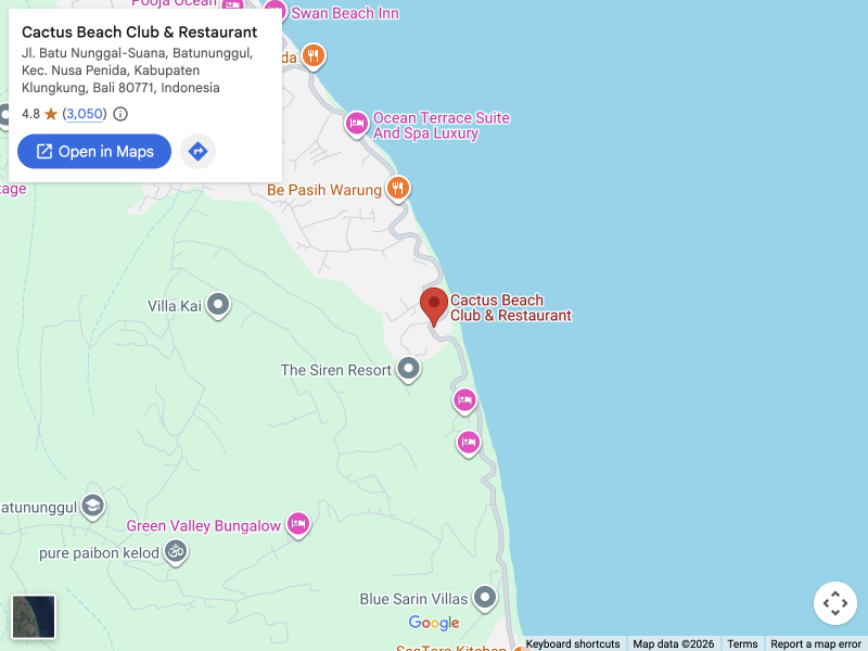Cactus Beach Club & Restaurant · Google Maps 位置图